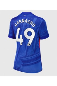 Chelsea Alejandro Garnacho #49 Jalkapallovaatteet Naisten Kotipaita 2025-26 Lyhythihainen